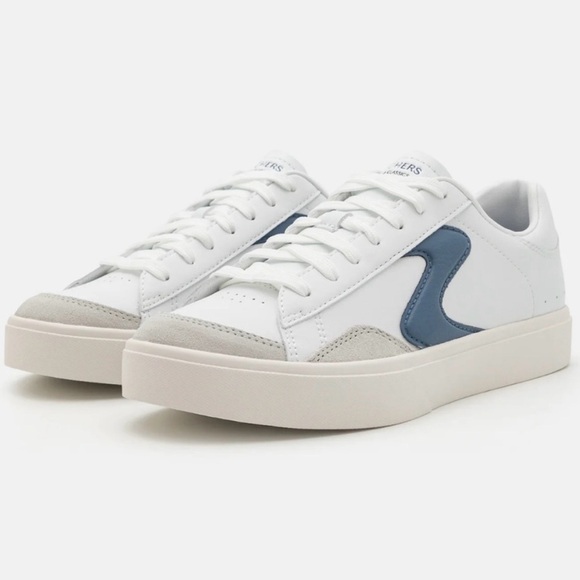Skechers Shoes - Skechers White and Blue Sneakers